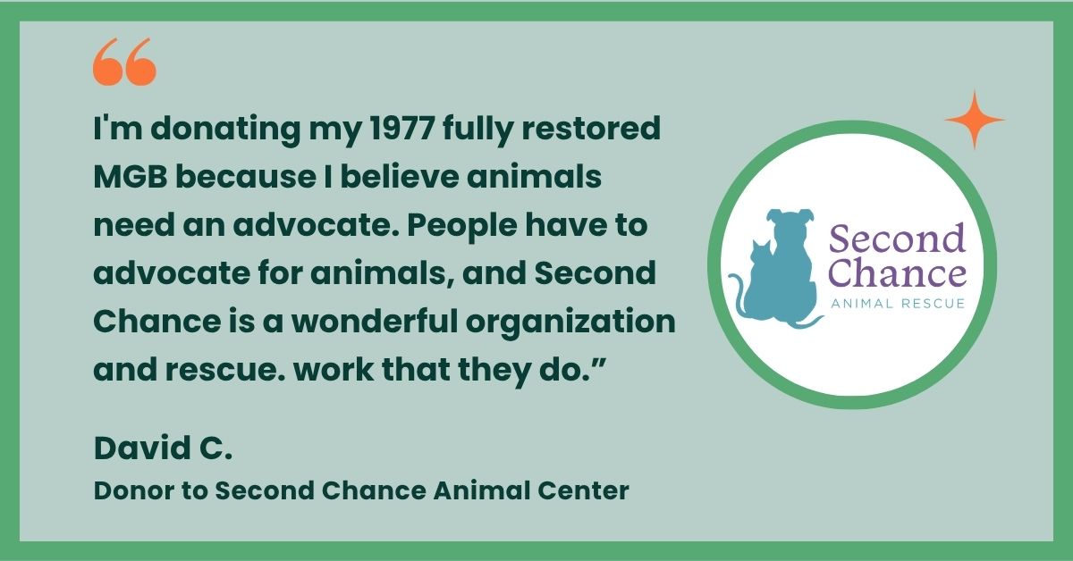 Second Chance Animal Center testimoinal
